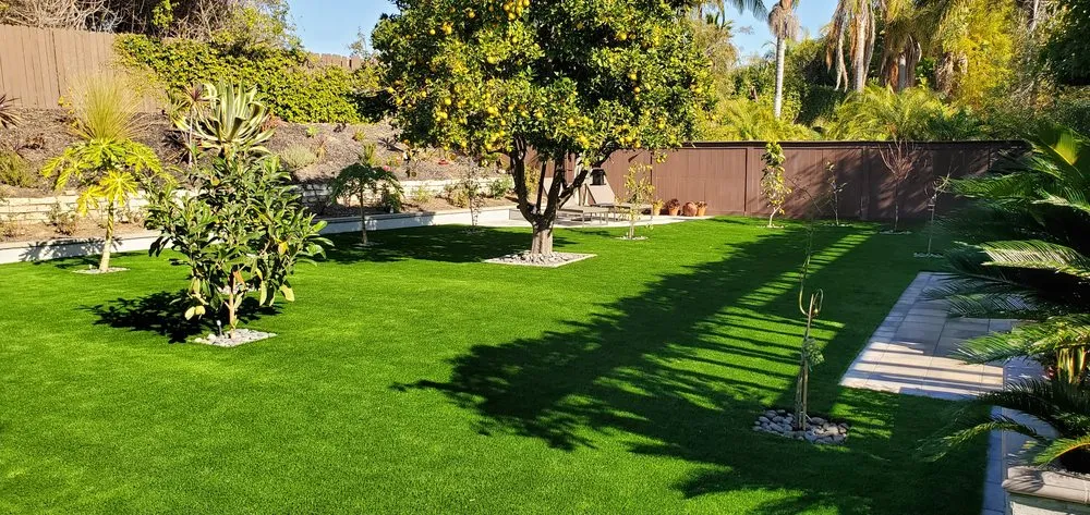Top-rated outdoor landscaping with custom design in Garden Grove, CA by RD Turf and Putting Greens