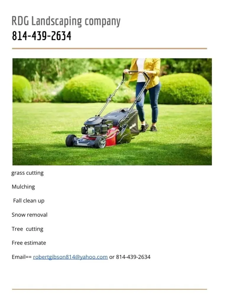 Reliable lawn care service in Linesville, PA by RDG Landscaping
