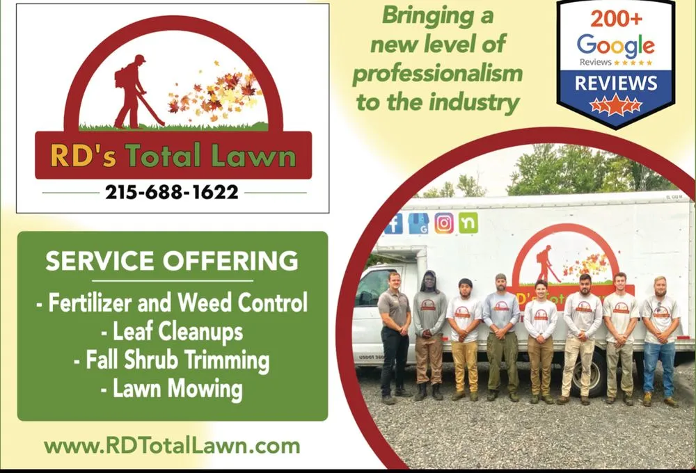 Local lawn mowing service near you across Langhorne, PA - RD's Total Lawn