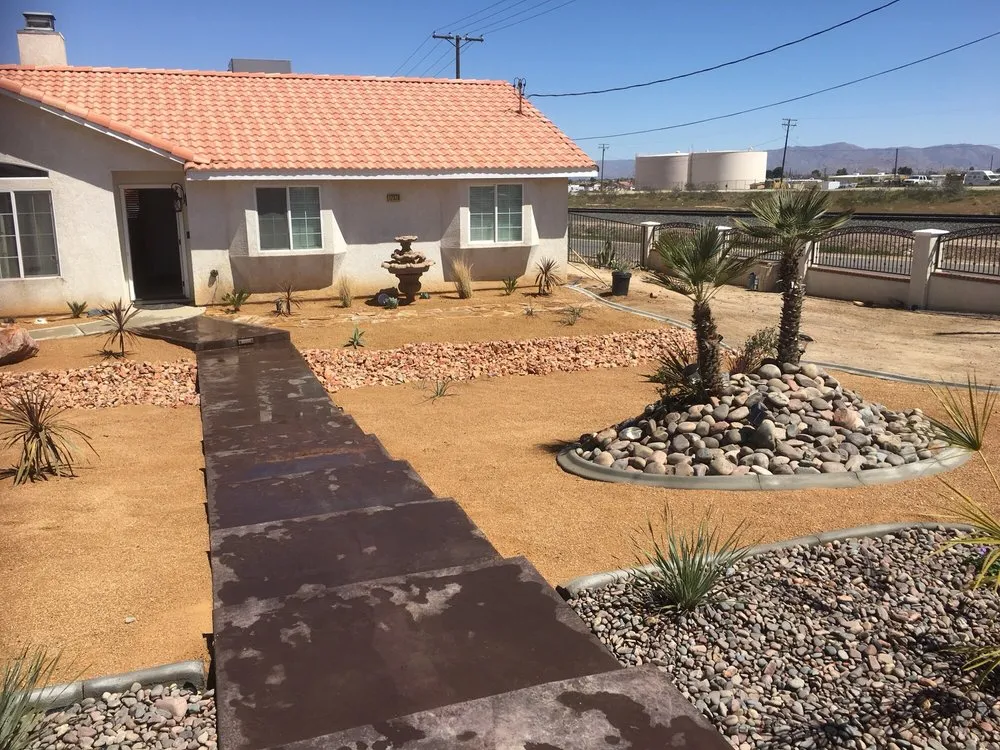 Professional landscape installation with custom design across Hesperia, CA - Real Deal Landscaping