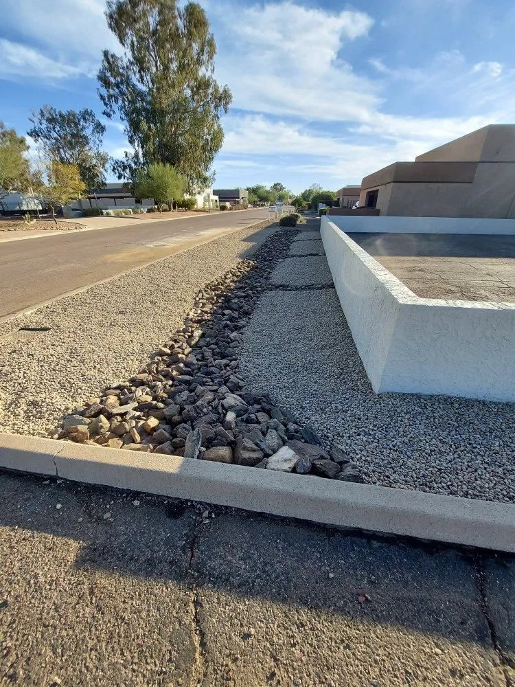 Expert lawn mowing service with custom design in Maricopa, AZ by Real Trees And Landscaping