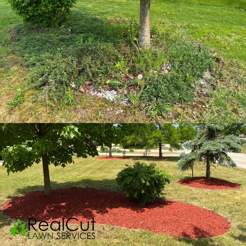 Custom outdoor landscaping for outdoor upgrades in Hales Corners, WI by RealCut Lawn Service