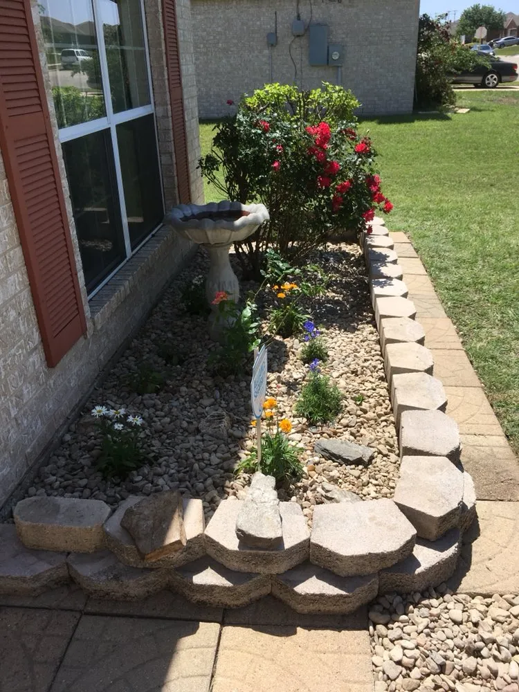 Affordable landscape installation for residential properties in Killeen, TX by Really Nice and Affordable Lawn Service
