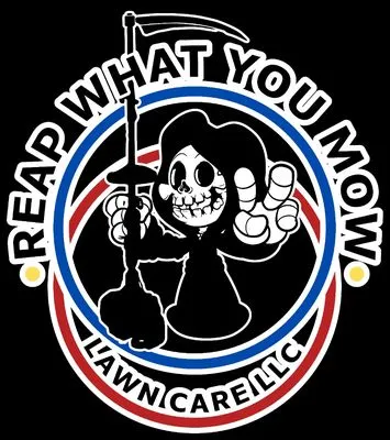 Reap What You Mow Lawn Care Logo