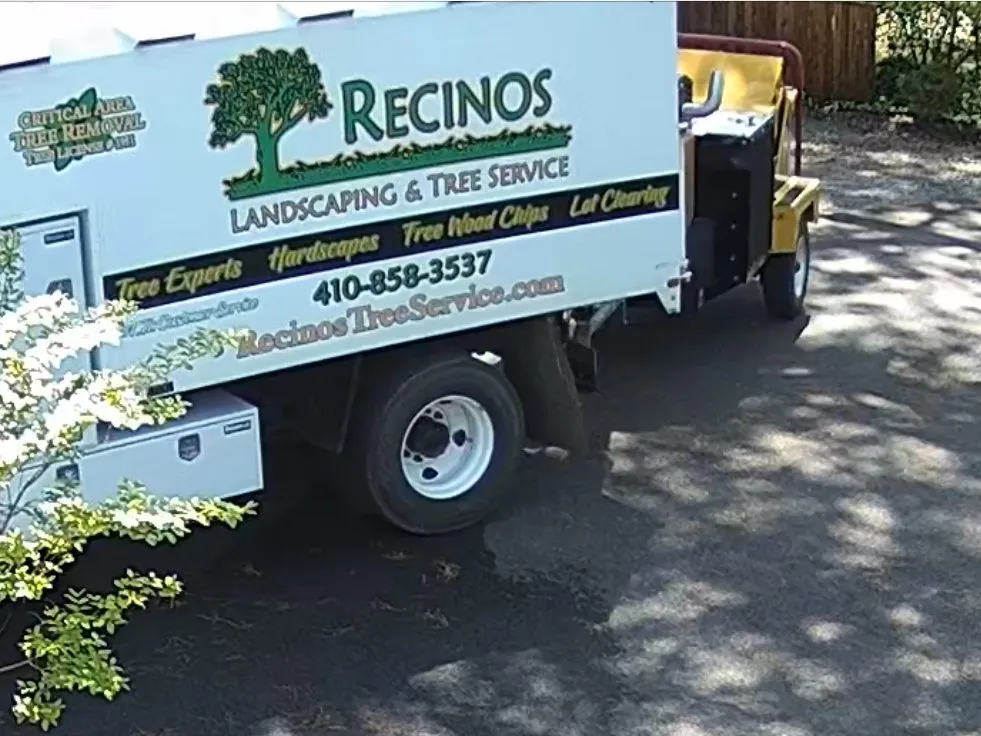Custom residential landscaping with custom design in Edgewater, MD by Recinos Landscaping and Tree Services
