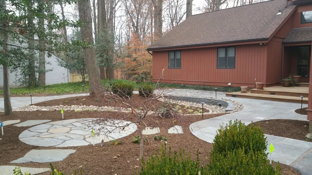Reliable yard maintenance with custom design in Edgewater, MD by Recinos Landscaping and Tree Services