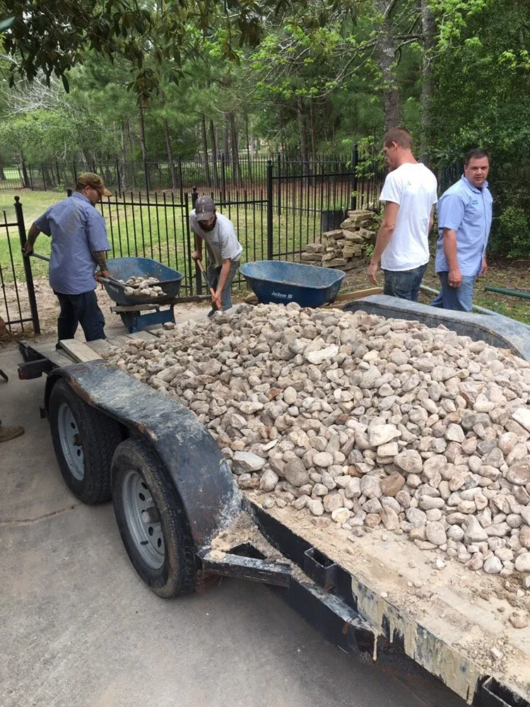 Custom yard cleanup service with custom design across The Woodlands, TX - Recreation Pro