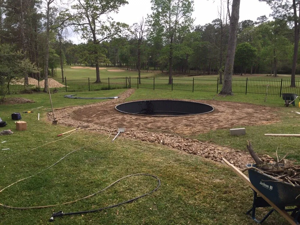 Custom landscaping services for outdoor upgrades in The Woodlands, TX by Recreation Pro