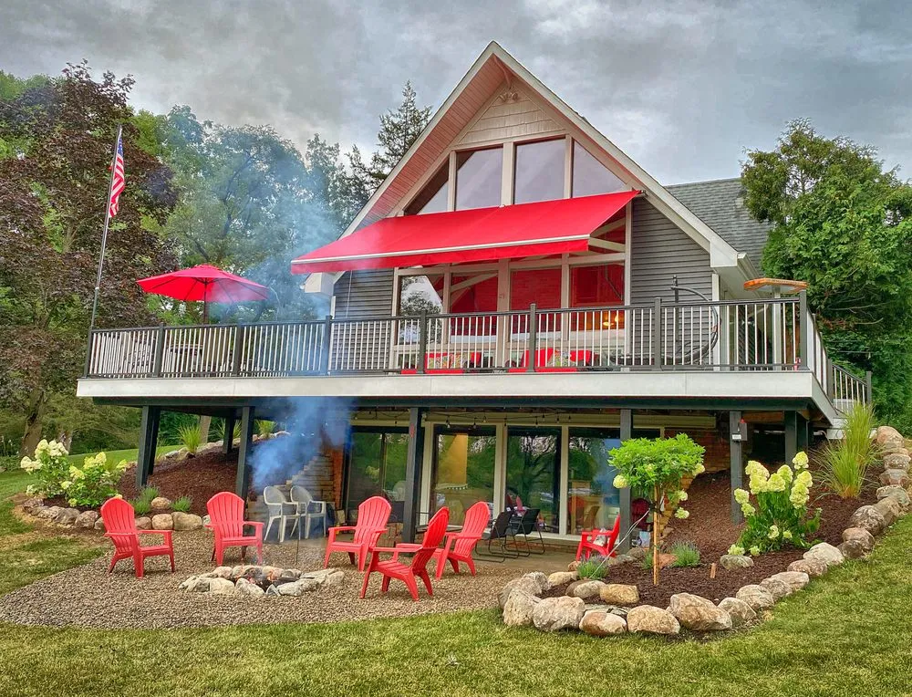 Reliable lawn mowing service for outdoor upgrades in Ann Arbor, MI by Red Axe Landscape Co.