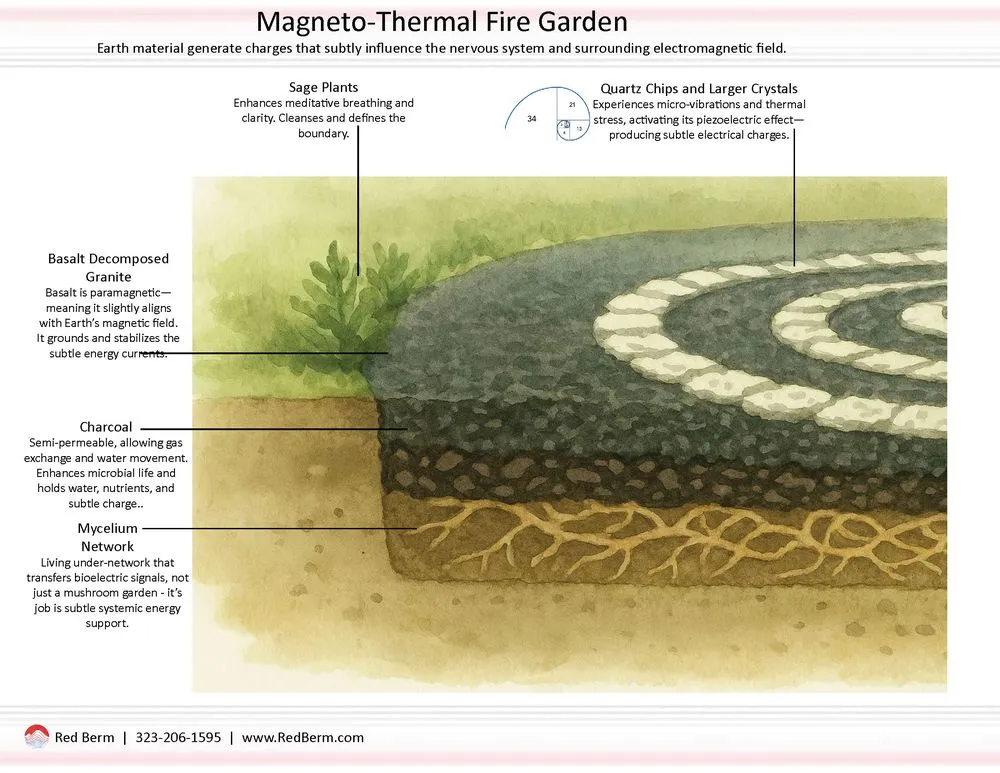Custom landscape installation in Pasadena, CA - Red Berm