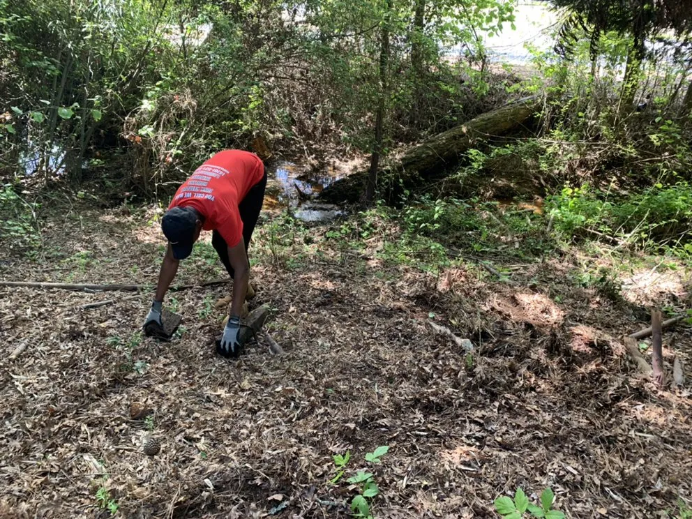 Professional garden landscaping in Hampton, GA by Red Byrd Junk Removal & Landscaping