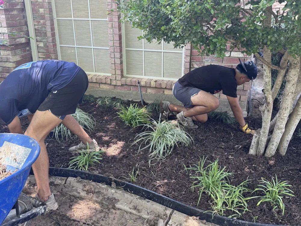 Affordable garden landscaping for residential properties across Weatherford, TX - Red Clay Landscapes