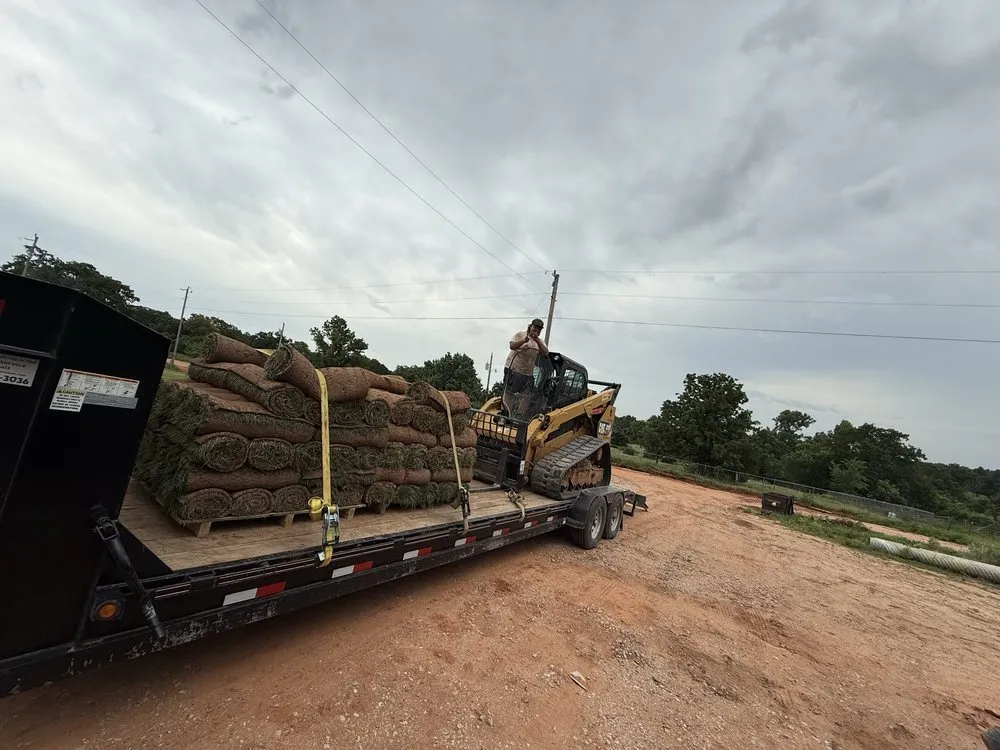 Custom lawn care service for outdoor upgrades in Luther, OK by Red Clay Sod Sales