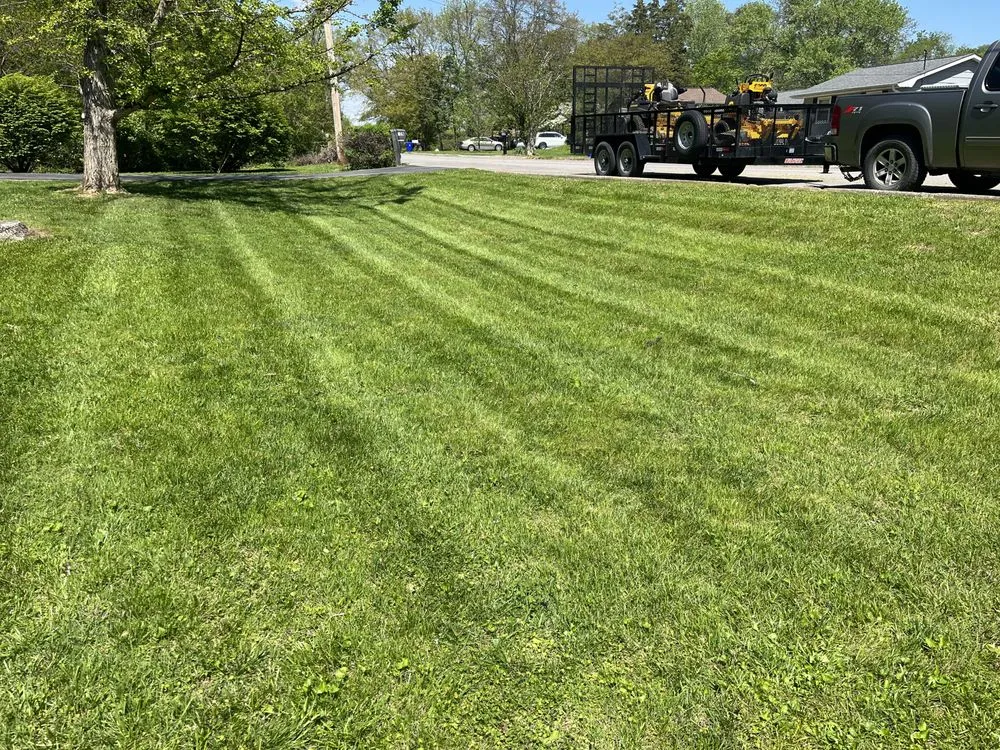 Professional garden landscaping with custom design in Andersonville, TN by Red Diesel Lawn Care