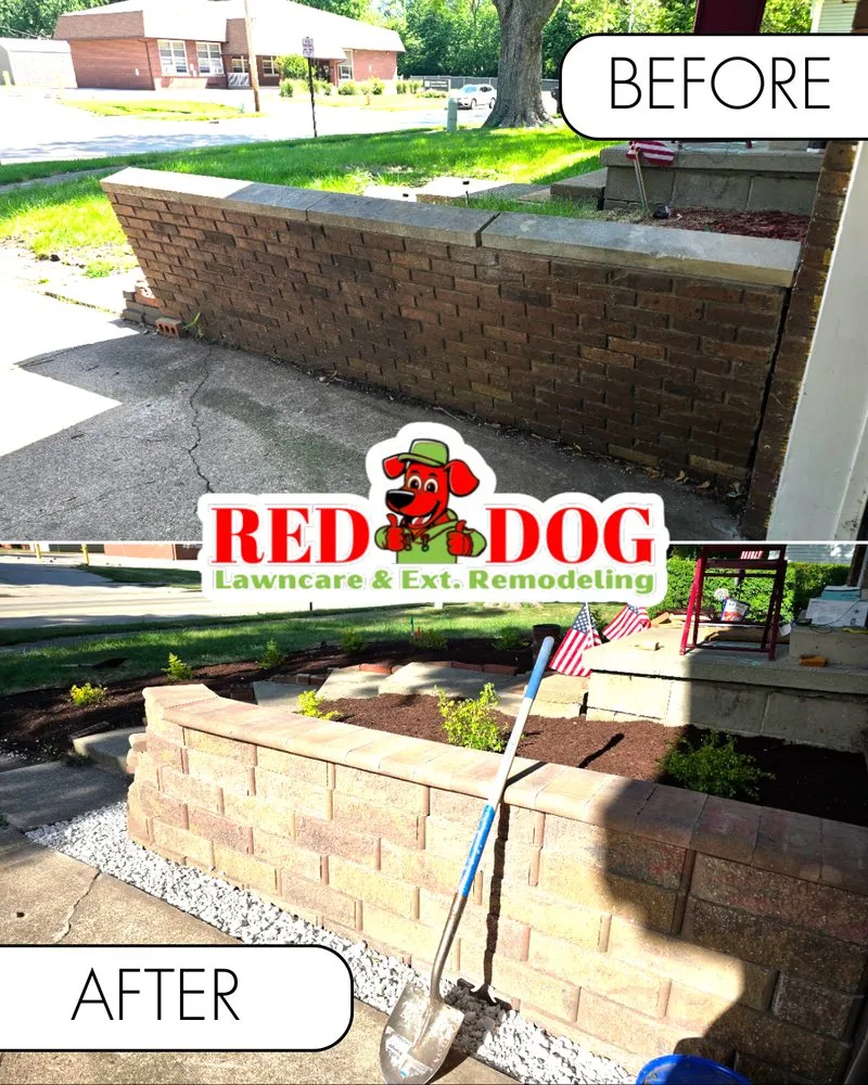 Trusted yard cleanup service with custom design in Champaign, IL by Red Dog Lawn care & Ext. Remodeling