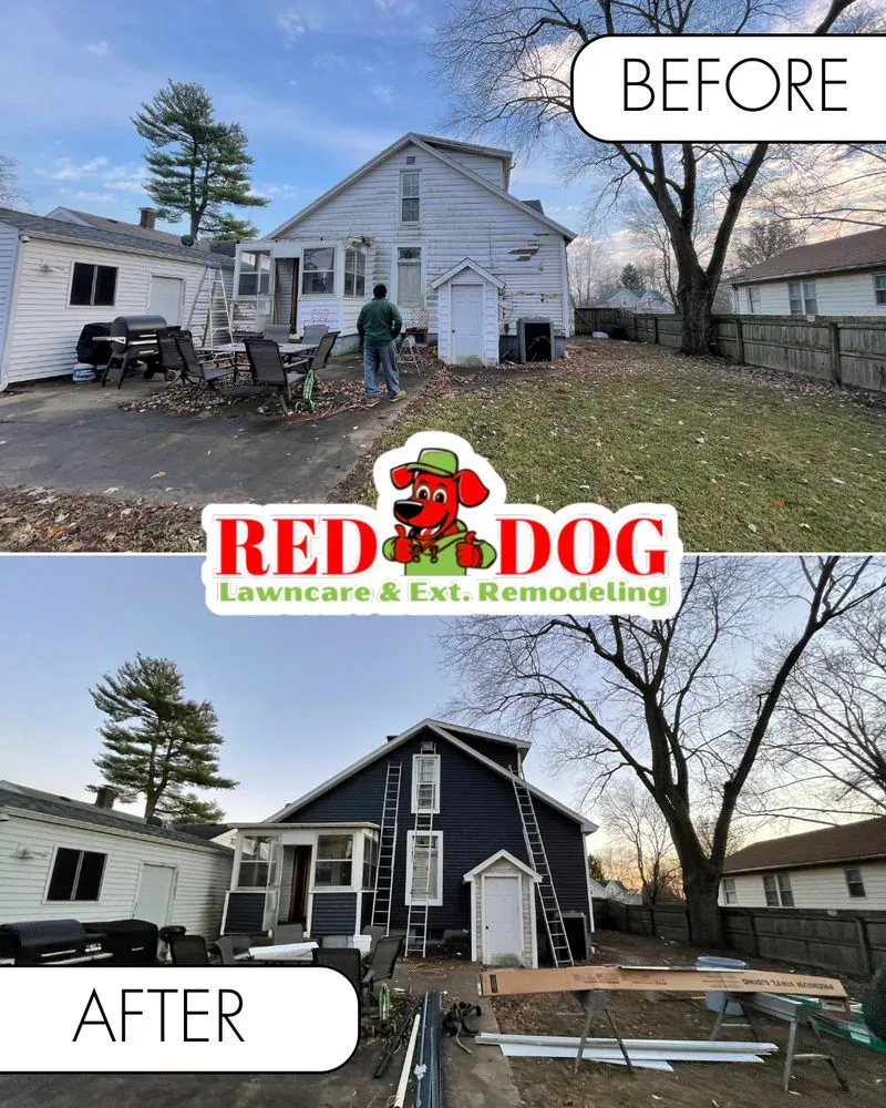Affordable landscaping services for outdoor upgrades across Champaign, IL - Red Dog Lawn care & Ext. Remodeling