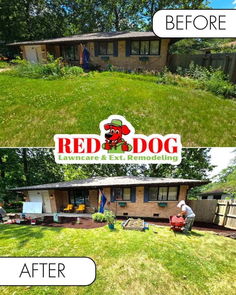 Professional landscaping services in Champaign, IL by Red Dog Lawn care & Ext. Remodeling