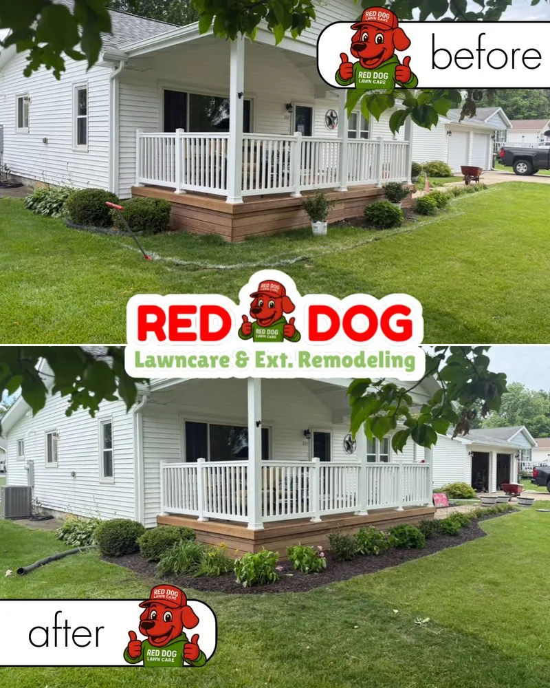 Trusted yard cleanup service for year-round maintenance across Champaign, IL - Red Dog Lawn care & Ext. Remodeling