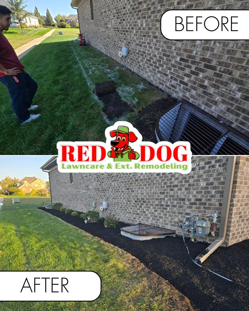Trusted residential landscaping with custom design across Champaign, IL - Red Dog Lawn care & Ext. Remodeling