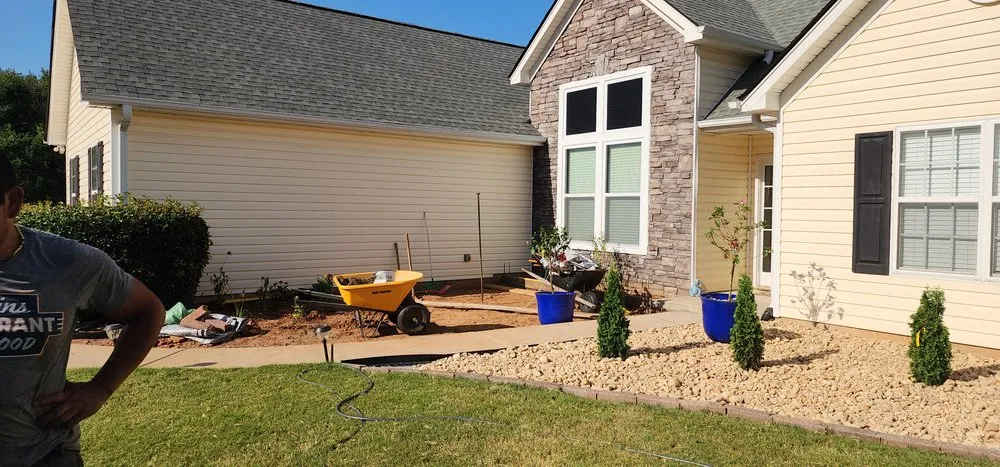 Professional landscape installation in Flowery Branch, GA - Red Fox Landscaping