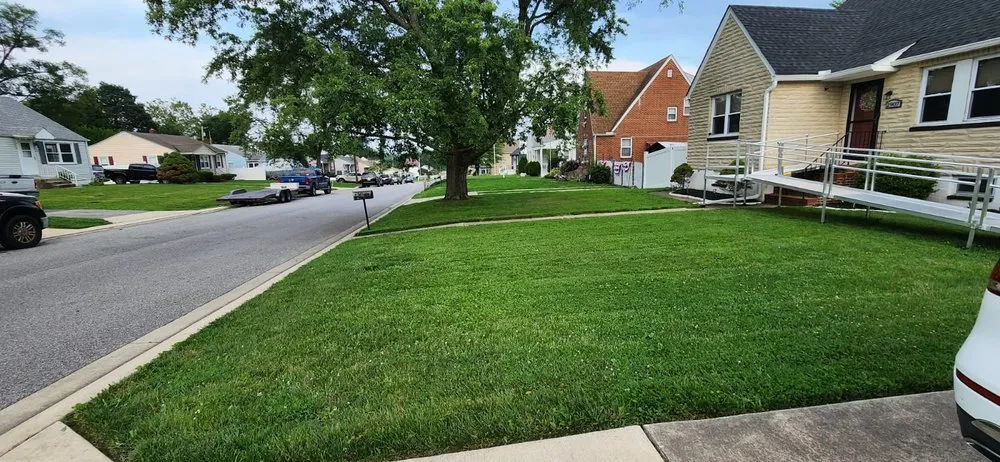 Professional landscape installation in Towson, MD by Red Hill Lawn Care