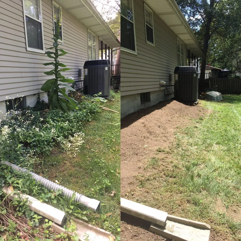 Affordable garden landscaping in Long Creek, IL by Red Line Lawn Care