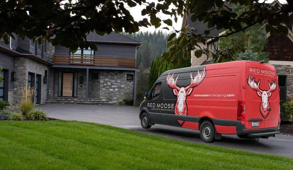 Local landscape installation in Spokane, WA - Red Moose
