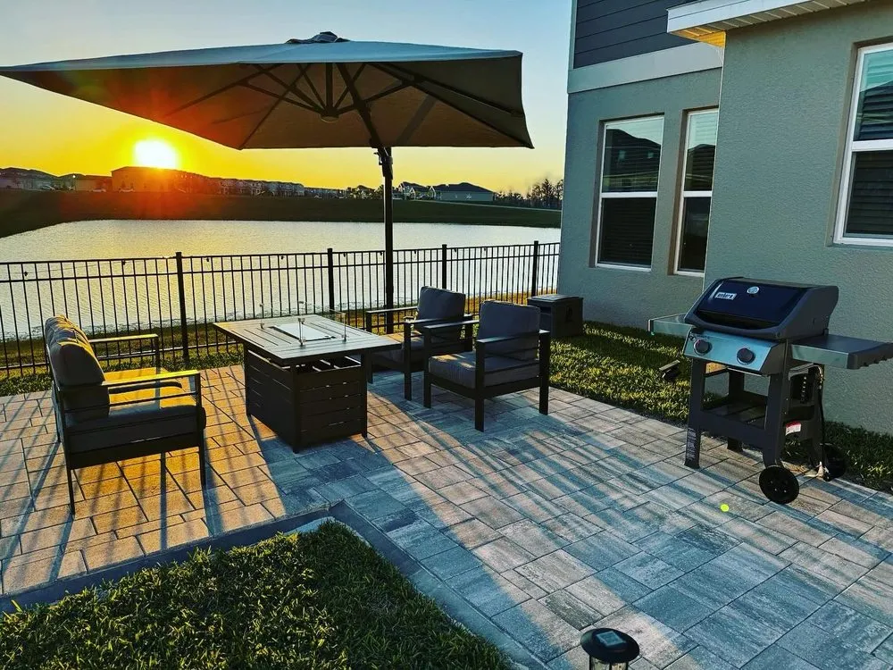 Professional yard cleanup service for beautiful yards in Orlando, FL by Red Pavers