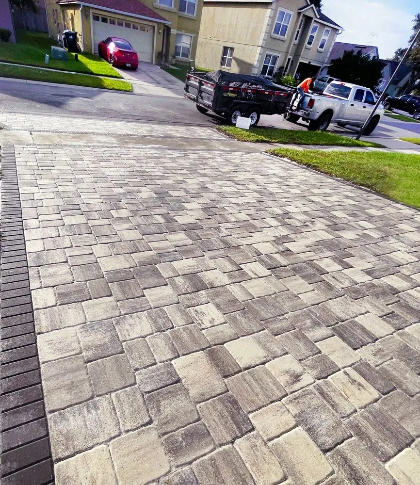 Local landscape design in Orlando, FL - Red Pavers