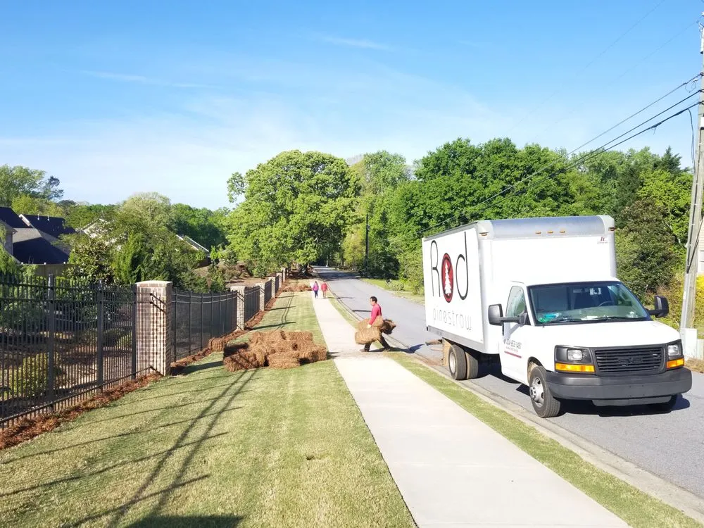 Local lawn mowing service for beautiful yards across Marietta, GA - Red Pinestraw