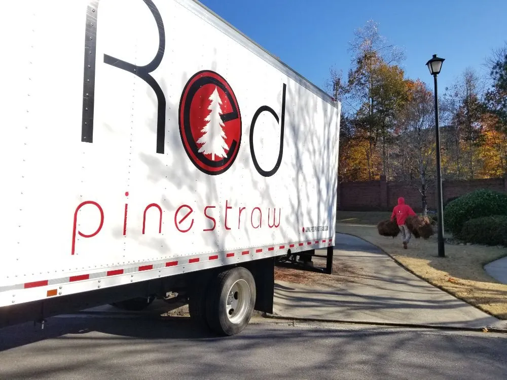 Affordable lawn mowing service in Norcross, GA - Red Pinestraw