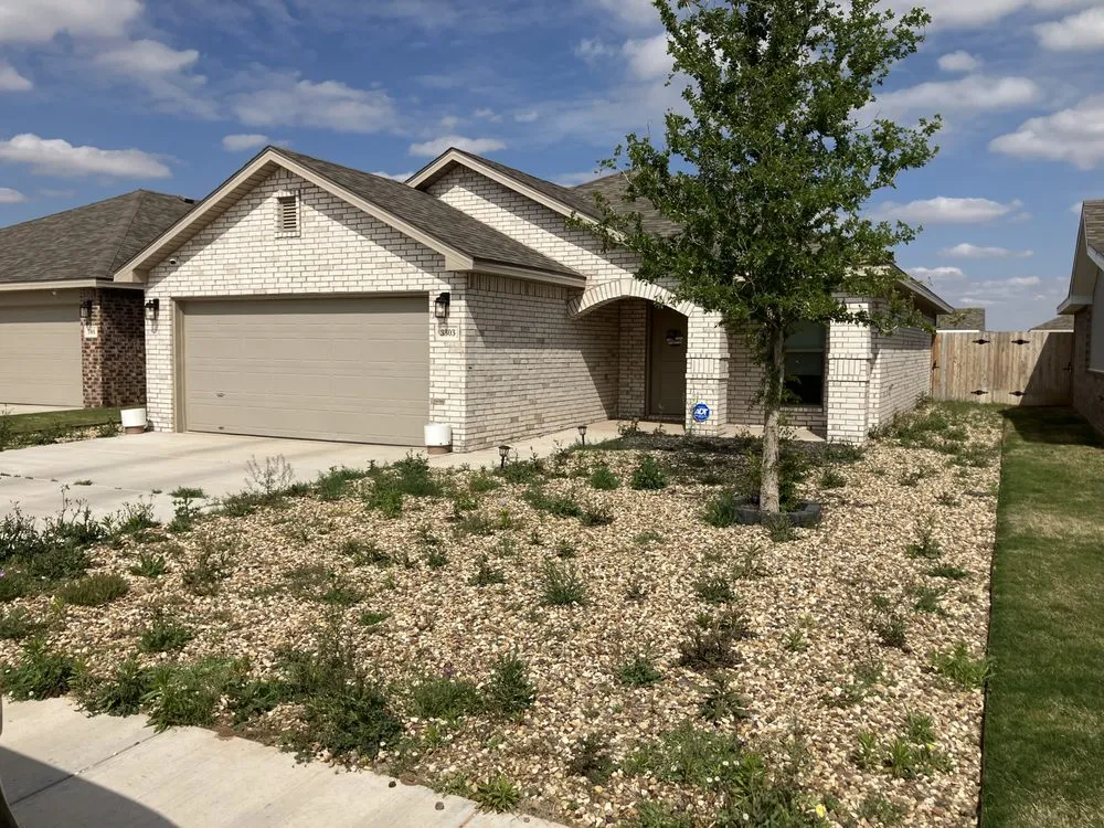 Top-rated landscape installation with custom design in Lubbock, TX by Red Raider Landscaping