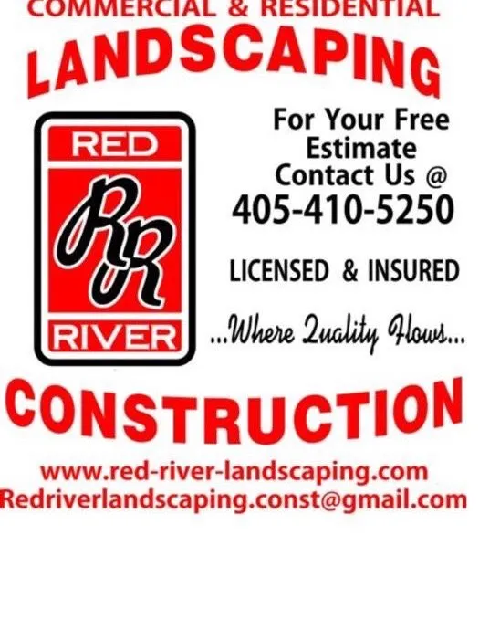 Custom lawn mowing service with custom design in Oklahoma City, OK by Red River Landscaping and construction