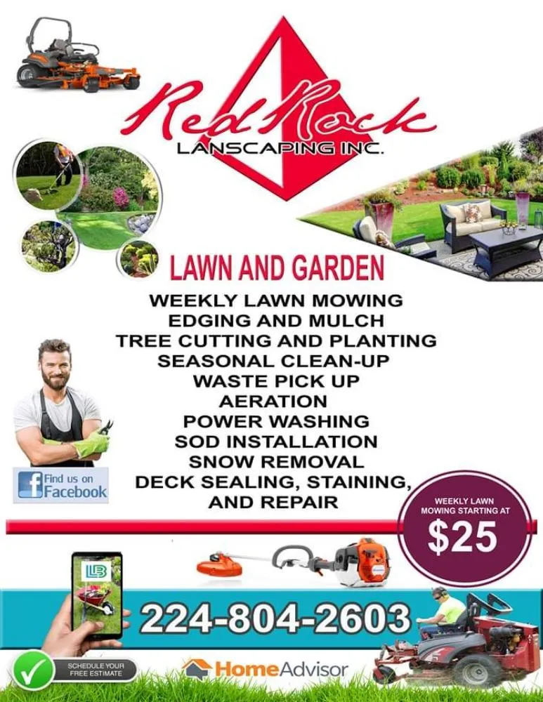 Reliable outdoor landscaping in Carpentersville, IL - Red Rock Landscaping