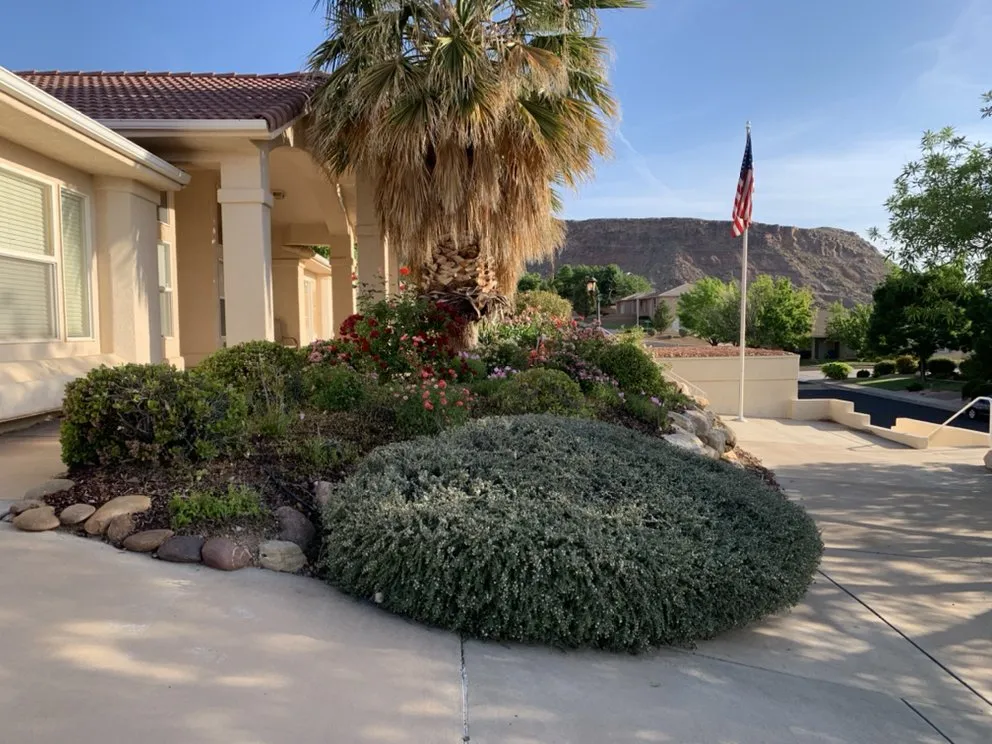 Trusted garden landscaping for residential properties in St. George, UT by Red Rock Lawnsmen