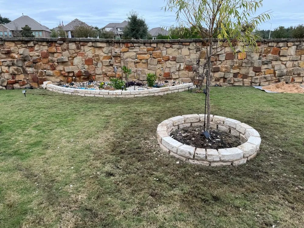 Professional garden landscaping for beautiful yards across Jarrell, TX - Red Tip Landscaping