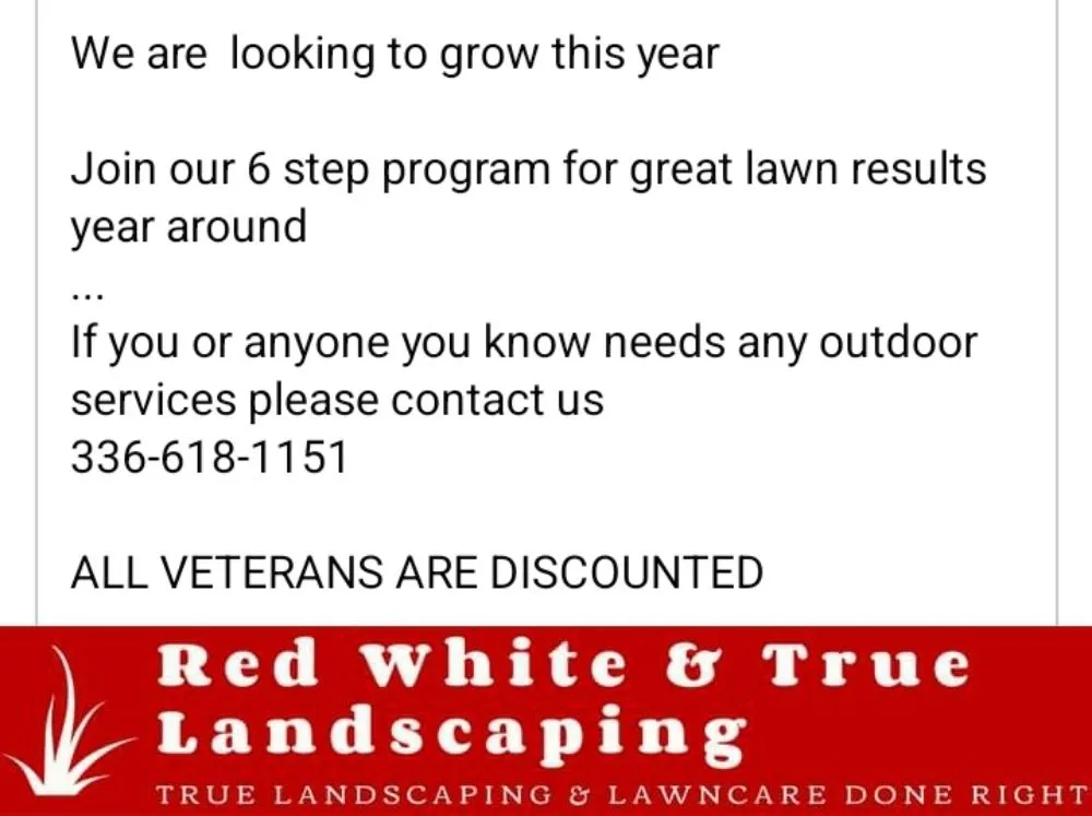 Top-rated landscaping services in Pinnacle, NC by Red White & True Landscaping & Lawncare