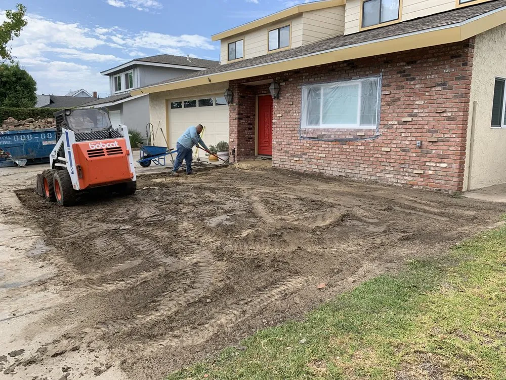 Expert landscape installation in La Puente, CA by RedBull Bobcat & General Construction Services