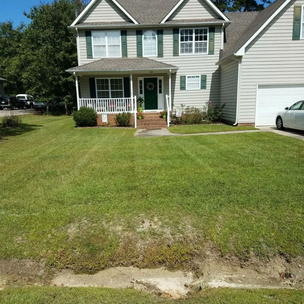 Expert residential landscaping for beautiful yards in Franklin, VA by Reddick & Sons Lawn Care Services