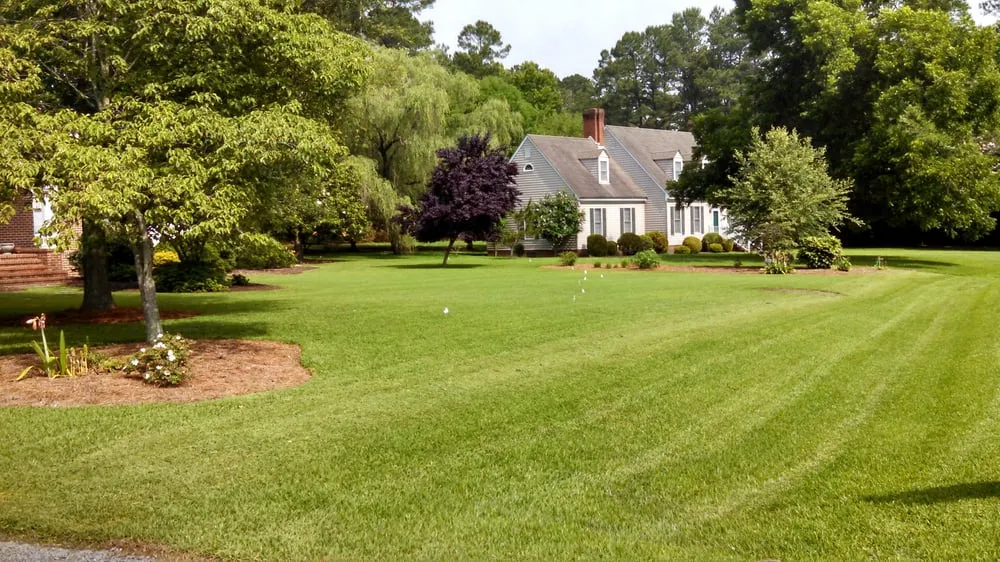 Expert outdoor landscaping in Franklin, VA by Reddick & Sons Lawn Care Services