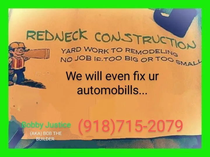 Affordable lawn mowing service in McAlester, OK by Redneck Construction