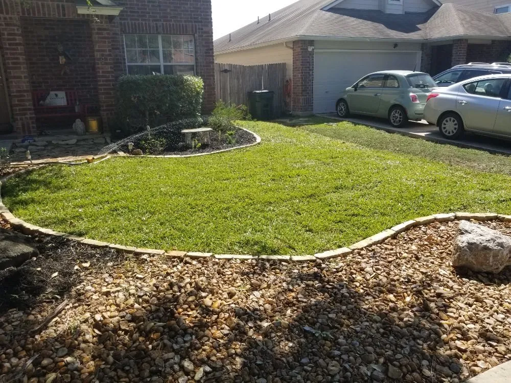 Custom residential landscaping in San Antonio, TX by Reds Lawn Care Service