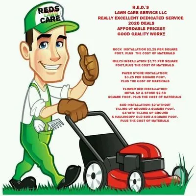 Reds Lawn Care Service Logo