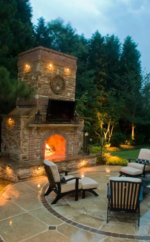 Custom landscape installation for residential properties in Fort Mill, SC by Redtree Landscape Design