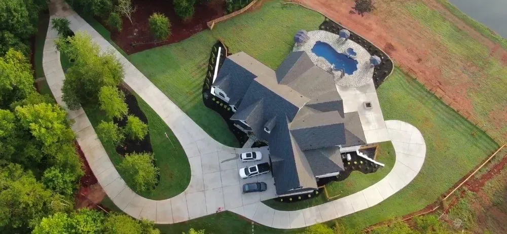 Affordable yard maintenance for beautiful yards in Auburn, GA by Redwood Outdoor Designs