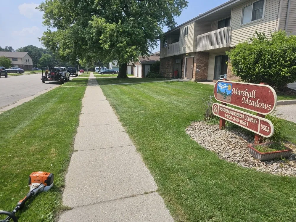 Professional landscape design for homes across Sun Prairie, WI - ReedsWeedz