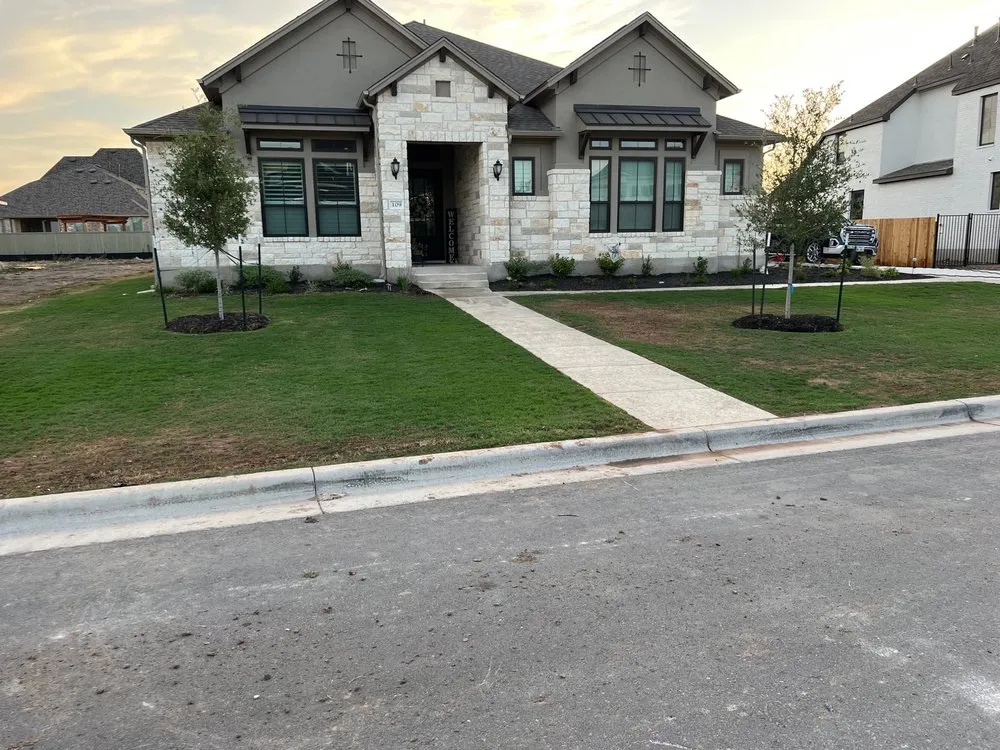 Professional garden landscaping for residential properties in Georgetown, TX by Reel Cut Lawn Care