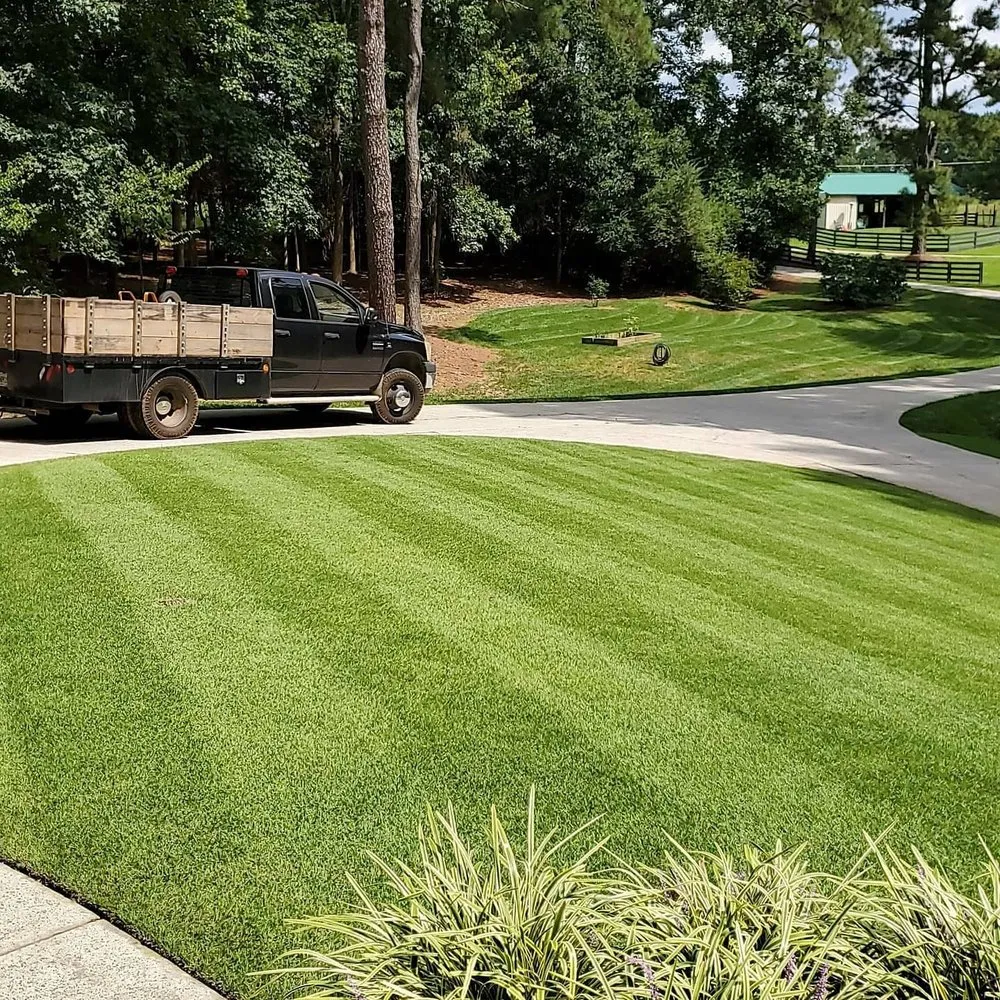 Custom garden landscaping for beautiful yards in Cumming, GA by Reel Mowing
