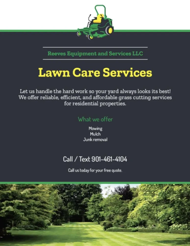 Custom yard maintenance for residential properties in Hernando, MS by Reeves Equipment and Services