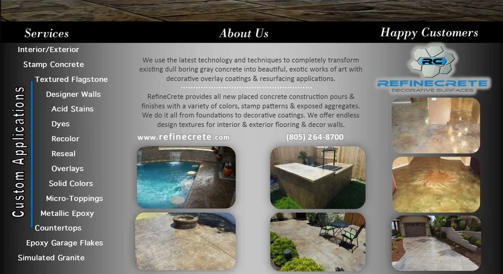 Affordable landscape design for beautiful yards across Santa Maria, CA - Refinecrete Decorative Surfaces